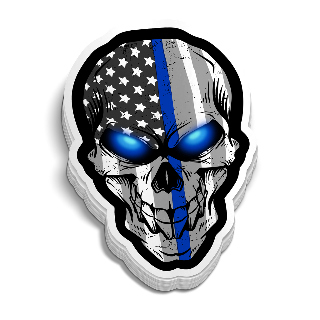 Police Skull | Fun Police Stickers