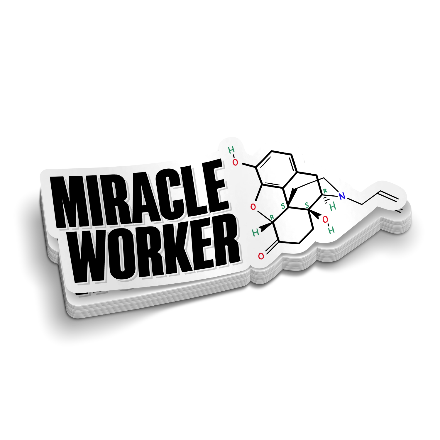 Miracle Worker (Narcan) | Fire Medical Police Stickers