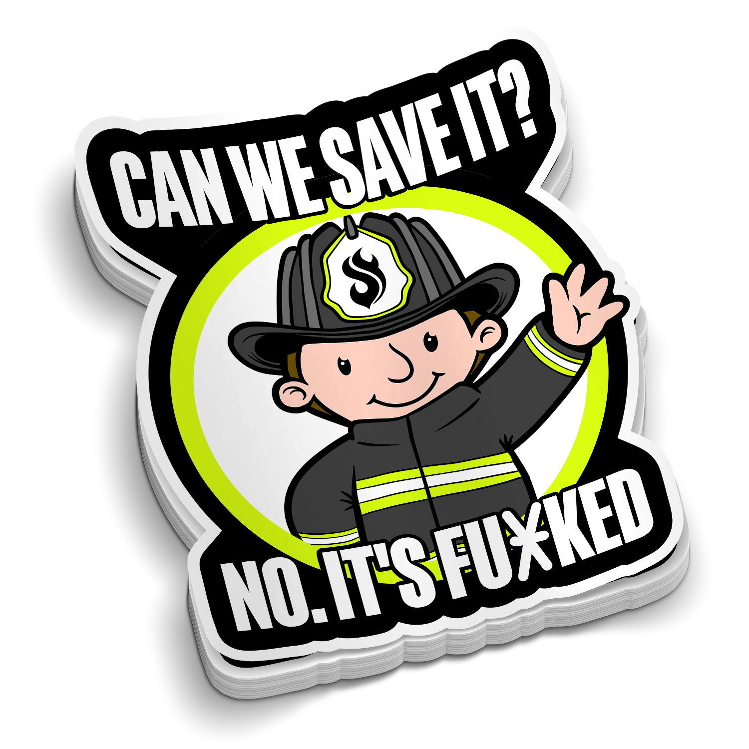 Can We Save It - Firefighter Stickers