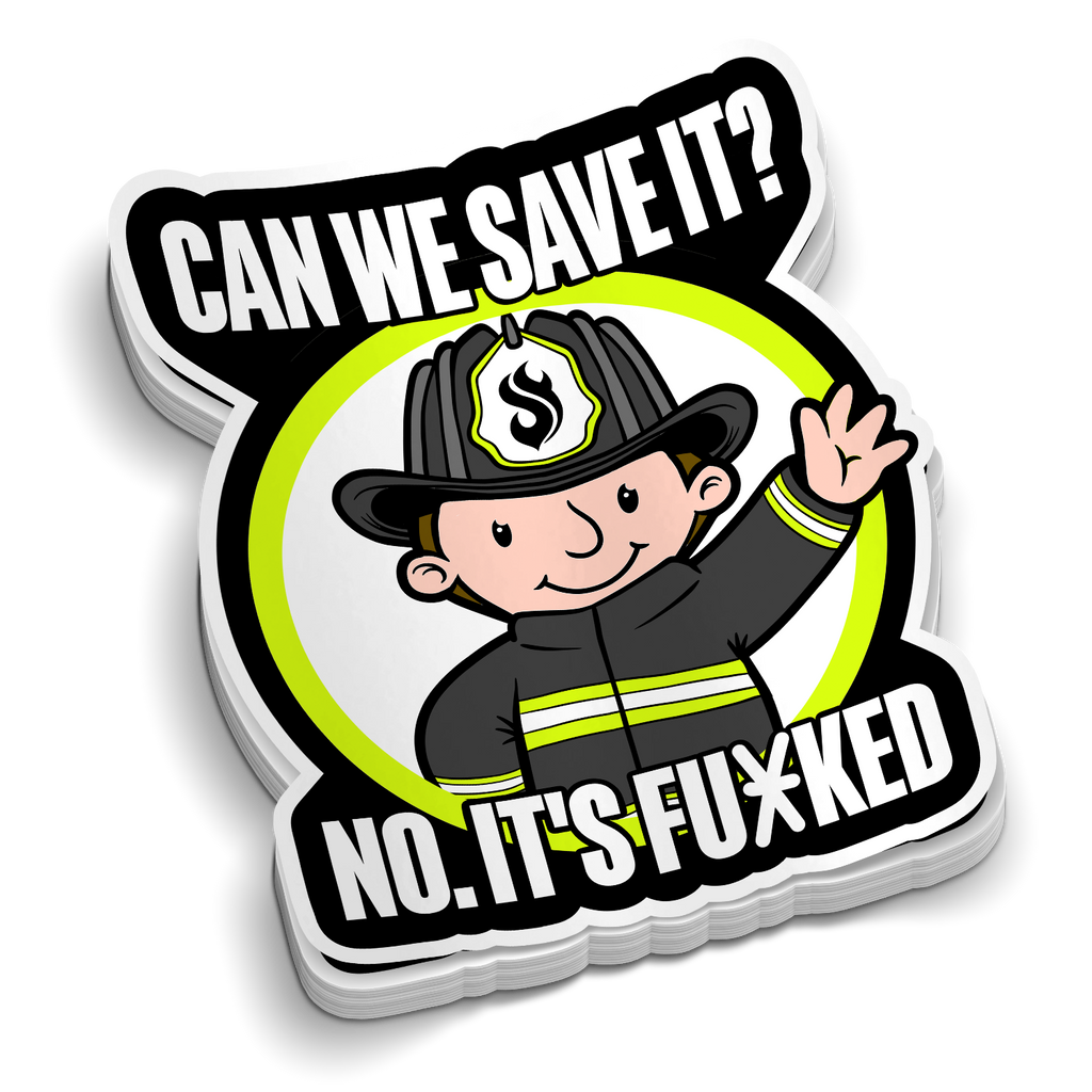 Can We Save It - Firefighter Stickers