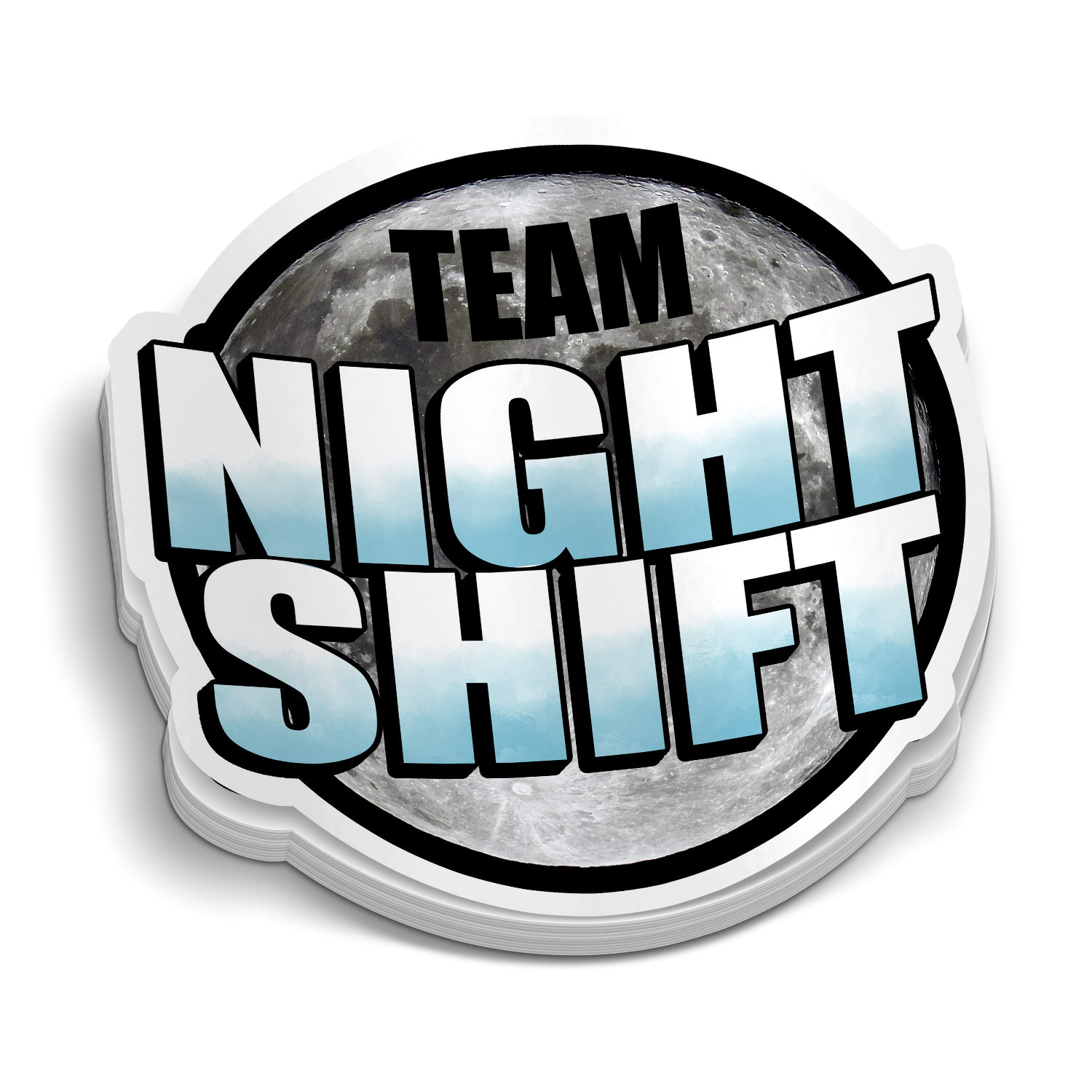 Team Night Shift - Funny First Responder Stickers