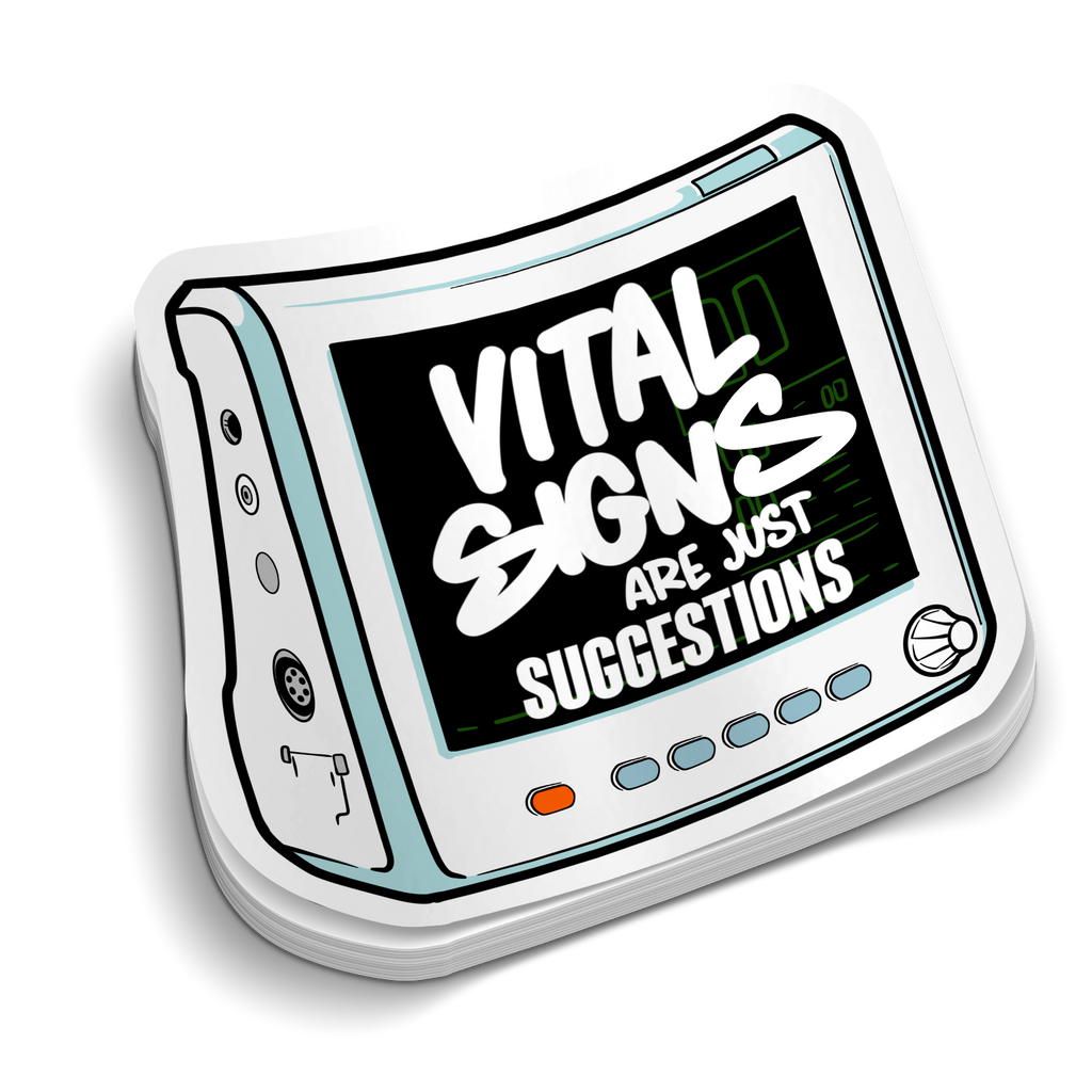 Vital Signs - Funny Medical Stickers