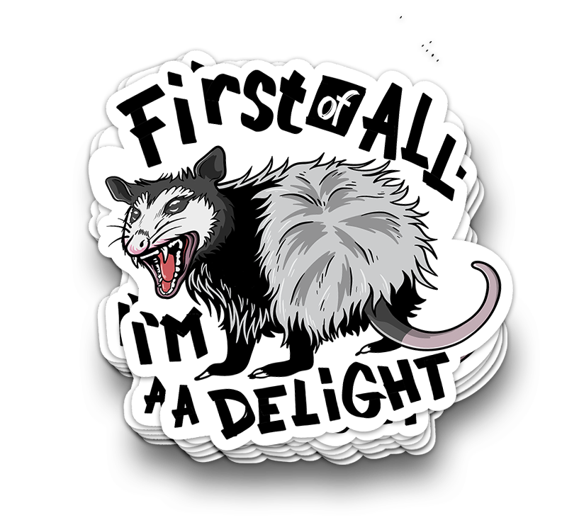 I'm Delightful - Funny Tumbler Stickers