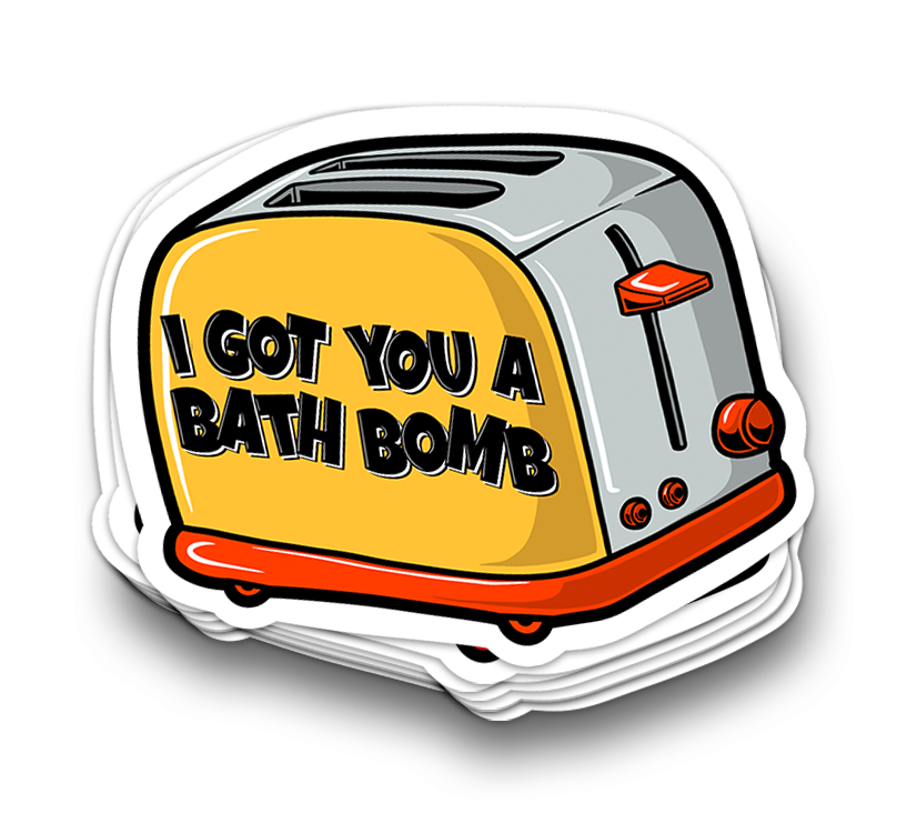 Bath Bomb - Funny Tumbler Stickers