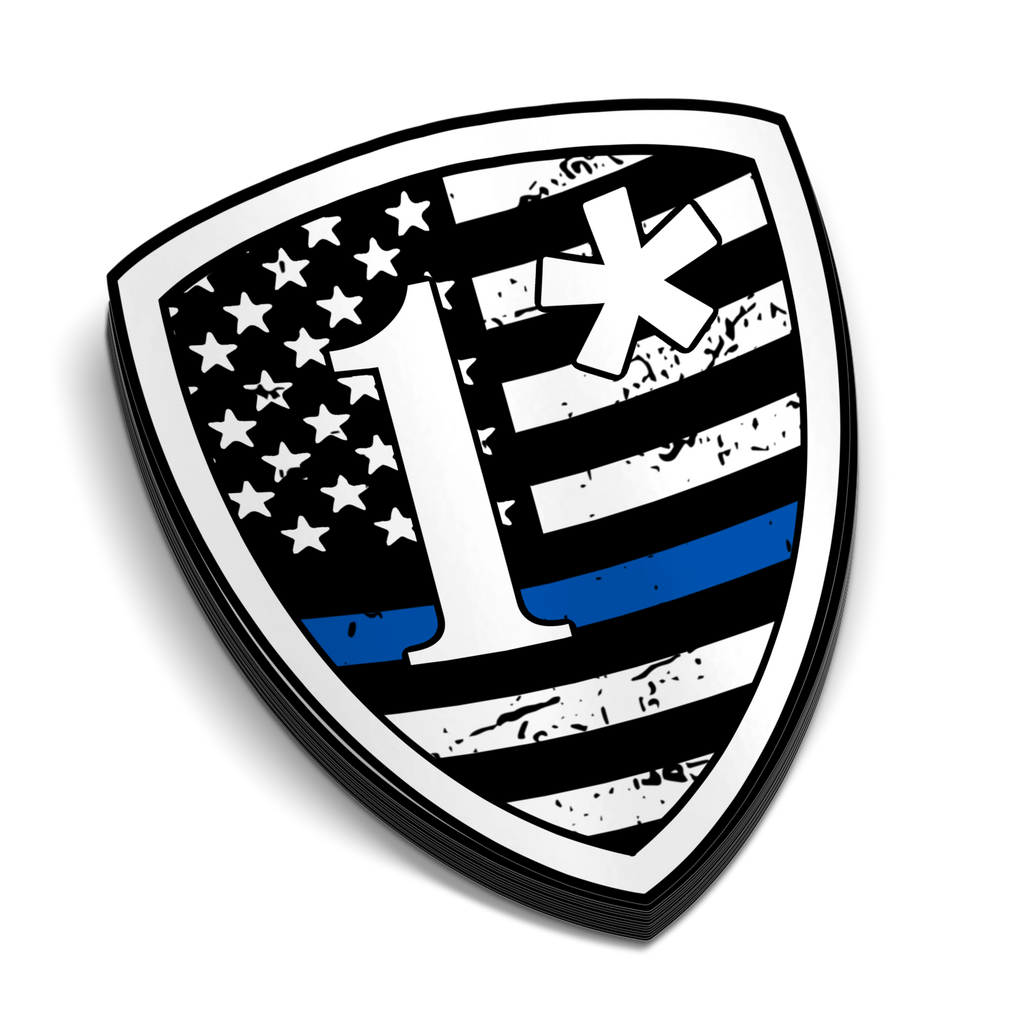 1* - Police Tumbler Stickers