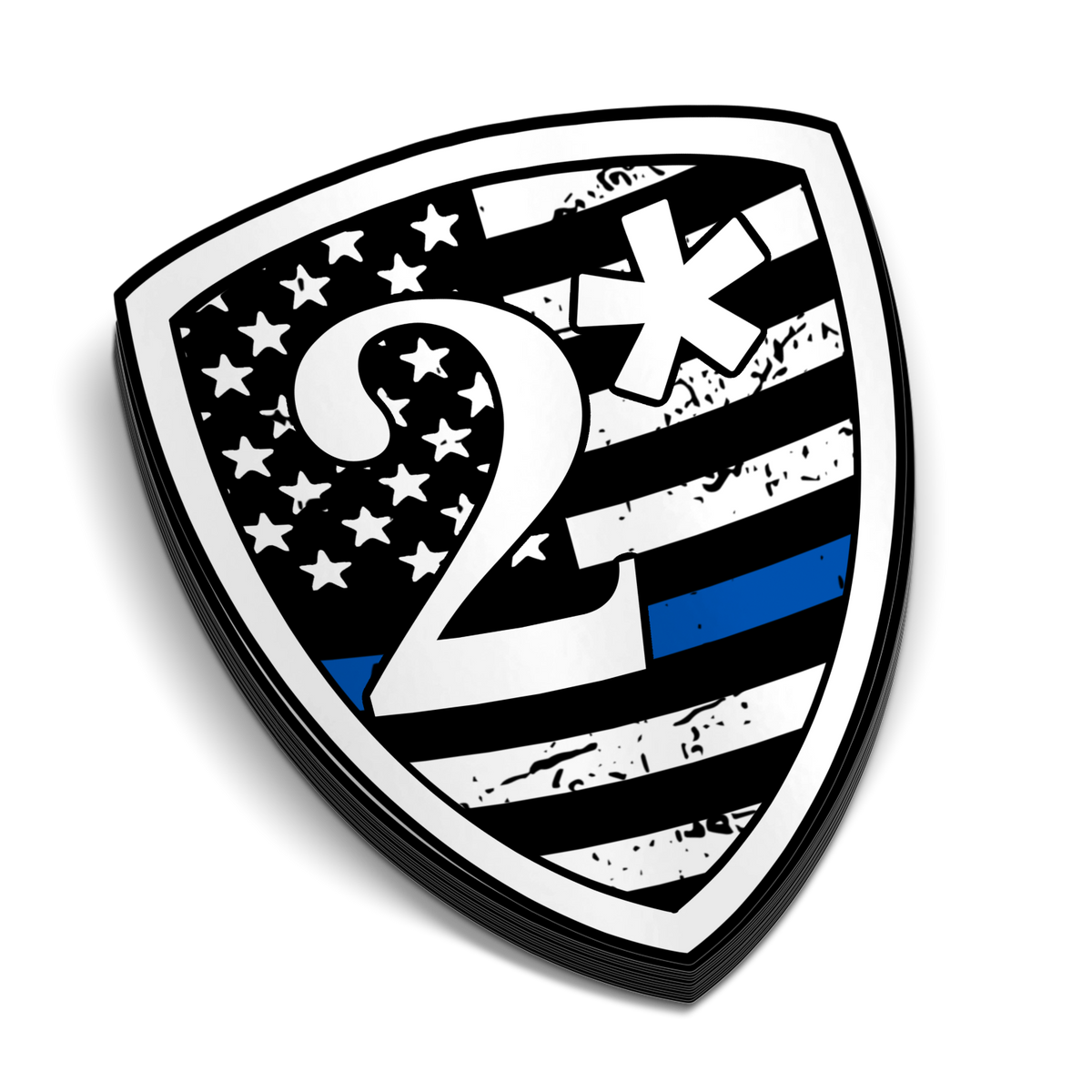 Police Helmet Sticker 2* - Police Tumbler Stickers