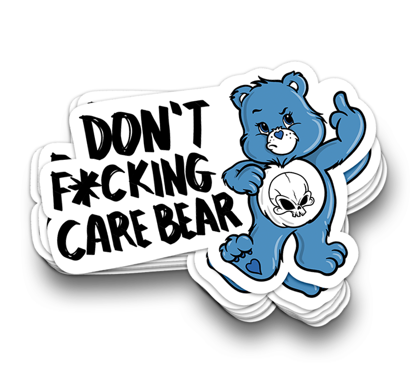 Don't Fu*king Care | Funny Sarcastic Tumbler Stickers