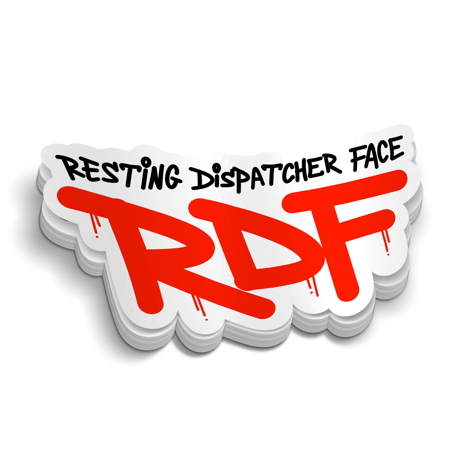 Resting Dispatcher Face (RDF) Sticker