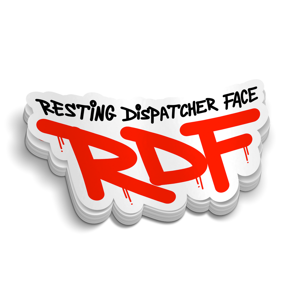 Resting Dispatcher Face (RDF) Sticker