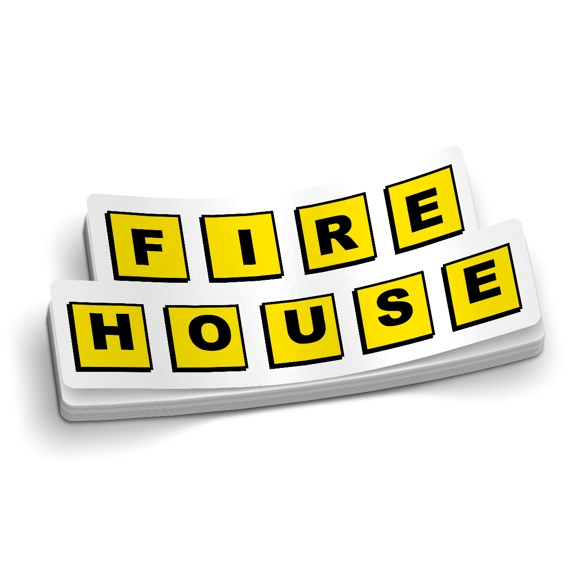 Firehouse Labels Fire House Sticker